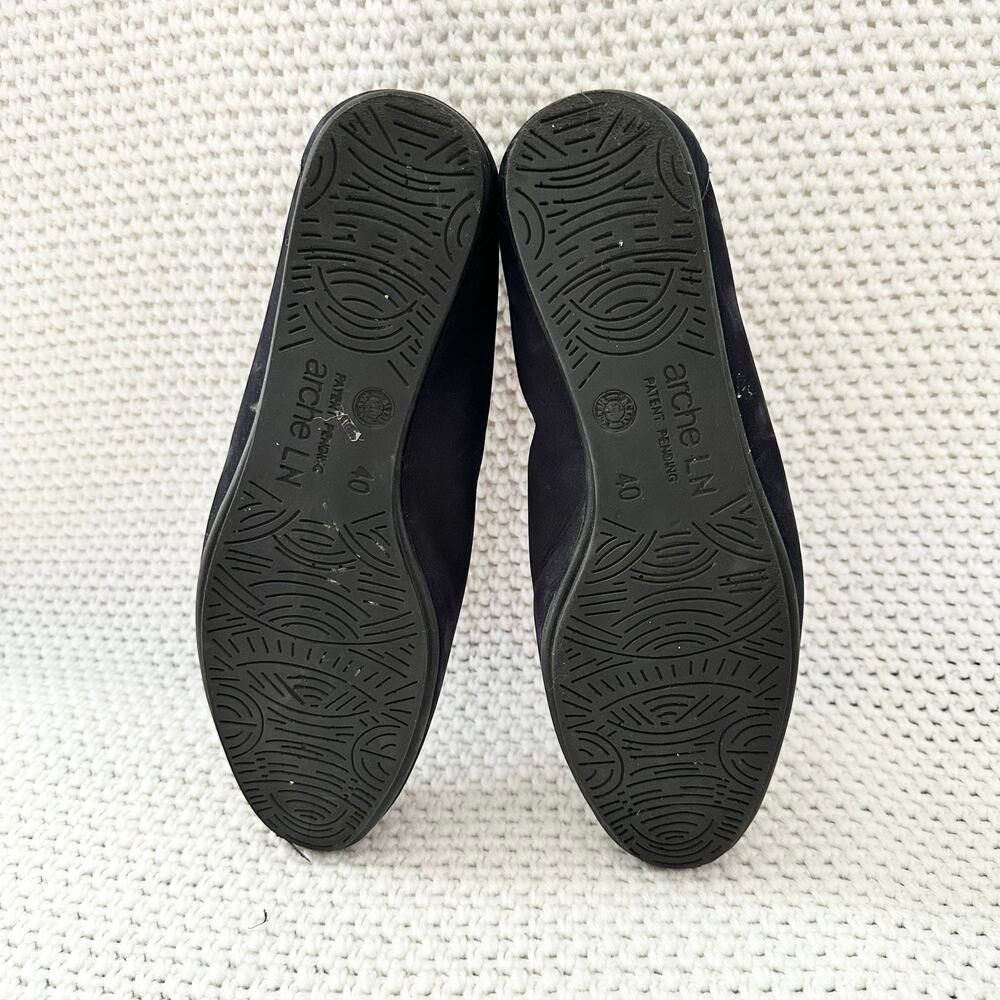 Arche LN Navy Blue Ninolo Nubuck Leather Slip On Comfort Loafer Flats Shoes 40 - Picture 3 of 11